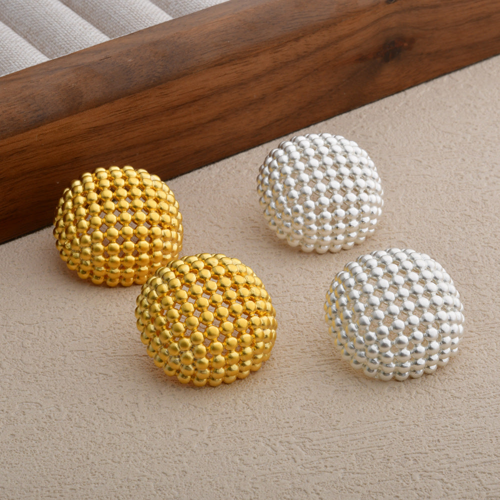 Wholesale Geometric Hollow Ball Earrings