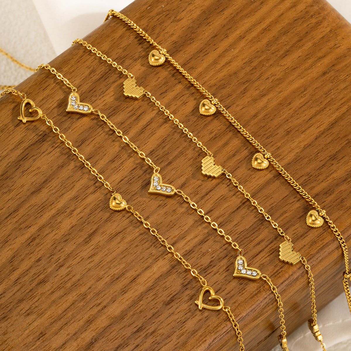 Wholesale Titanium Steel Necklace Double Steel Bead Necklace Light Luxury Necklaces ACC-NE-Jind005