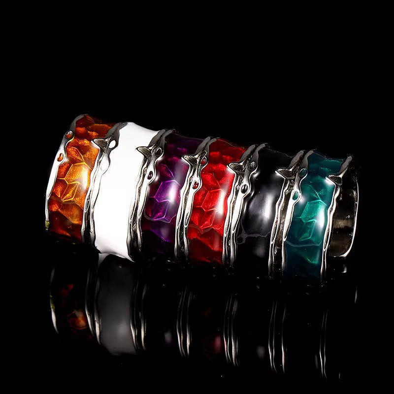 Wholesale Trendy Unisex Adjustable Ring Black Metal Electroplated Jewelry Accessory Everyday Wear