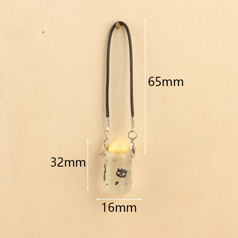 Wholesale Cute cartoon mini bottle pendant doll accessories