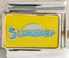 Wholesale Italian Charm Bracelet 9mm DIY Splicing Ocean Beach Stainless Steel Composable Bracelet