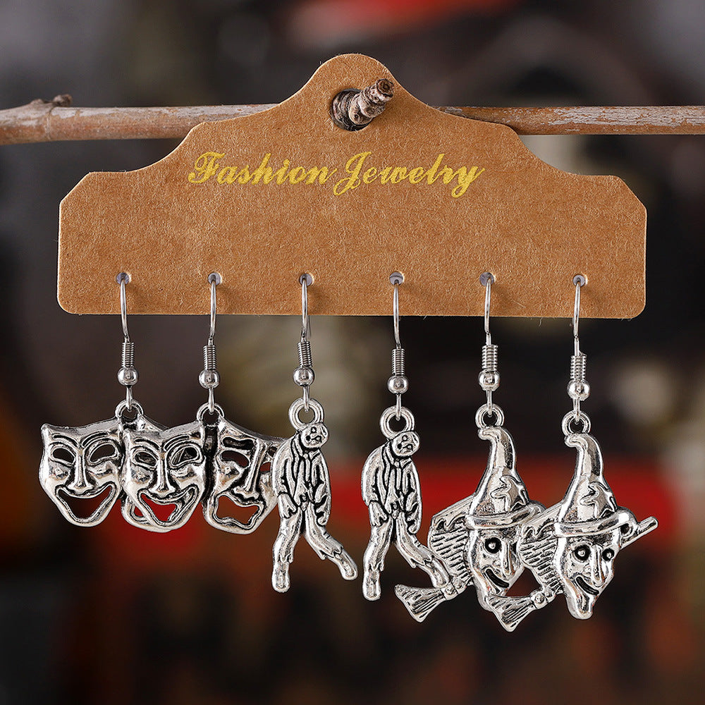 Wholesale  series skull face earrings set