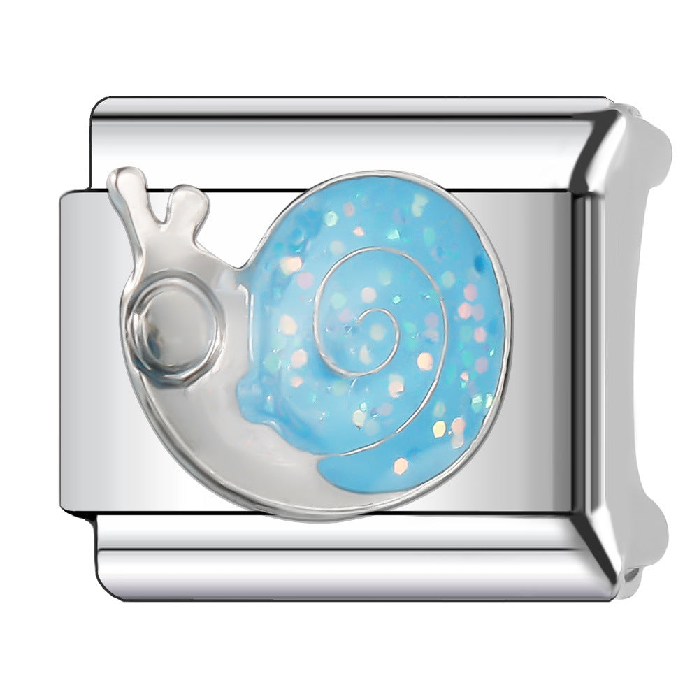 Wholesale Italian Charm Bracelet 9mm DIY Splicing Animal Style Stainless Steel Composable Bracelet