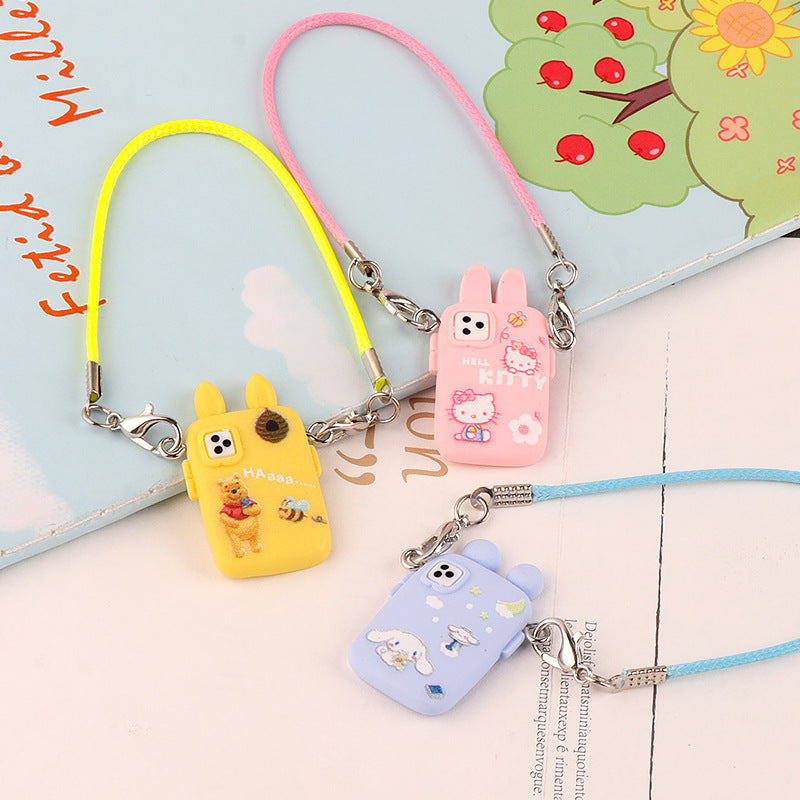 Wholesale Cute cartoon mini mobile phone pendant doll accessories