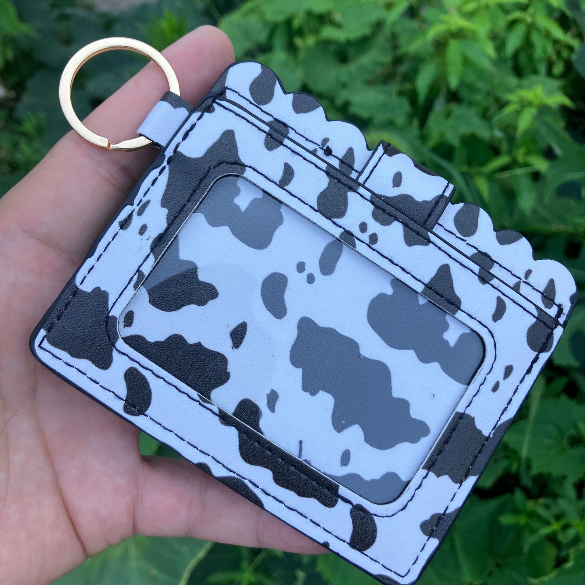 Wholesale PU Leather Card Holder Wallet Leopard Print Urban Style For Women Students Everyday Use