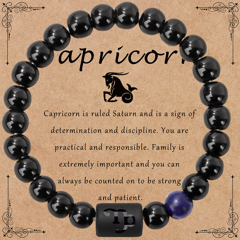 Wholesale Vintage Zodiac Sign Bracelet Natural Stone Bracelet ACC-BT-GEB001