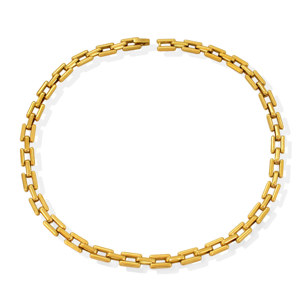 Wholesale Interlocking Stainless Steel Necklace Stainless Steel Bracelets ACC-BT-Yueshi004