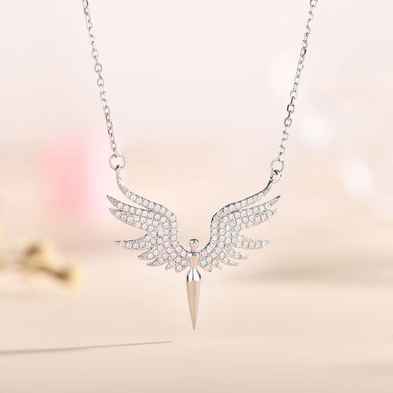 Wholesale  angel necklace earrings  diamond jewelry