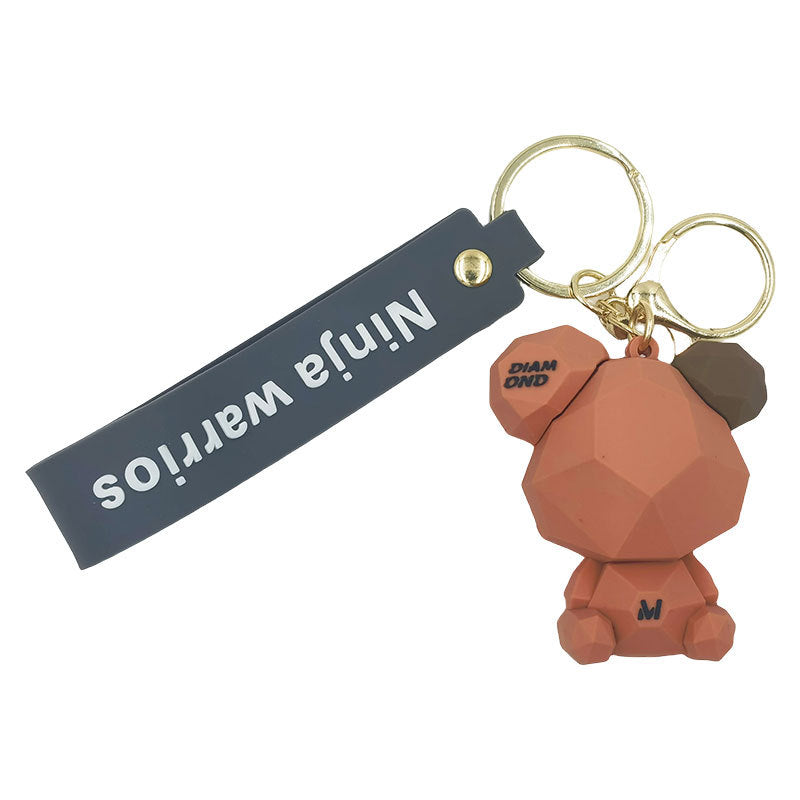 Wholesale Cartoon Cut Bear PVC Soft Glue Cute Anime Keychains ACC-KC-HangLi010