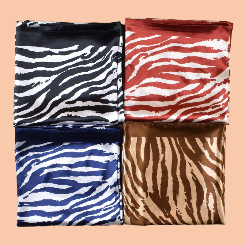 Wholesale Zebra Print Square Scarf