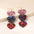 Wholesale  acrylic earrings Valentine's Day love stitching earrings