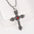 Wholesale Titanium Steel Retro Cross Necklace