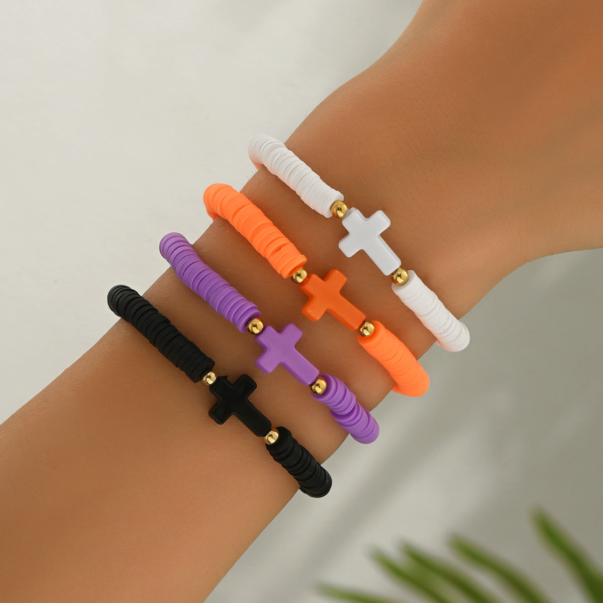 Wholesale  Bohemian Cross Soft Clay Bracelet