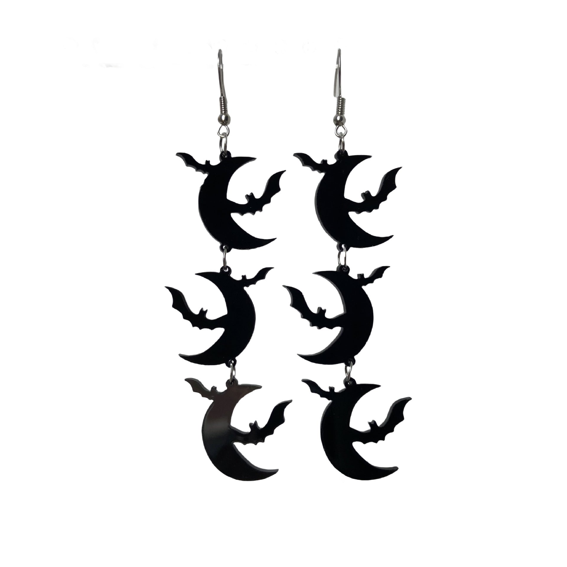 Bat en gros Bat Halloween Web Ghost Skull Triple Gothic Style Orees Boucles d'oreilles