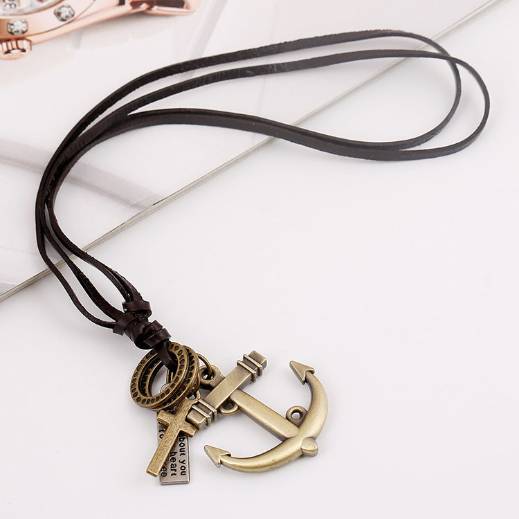 Wholesale  Cross Compass Necklace
