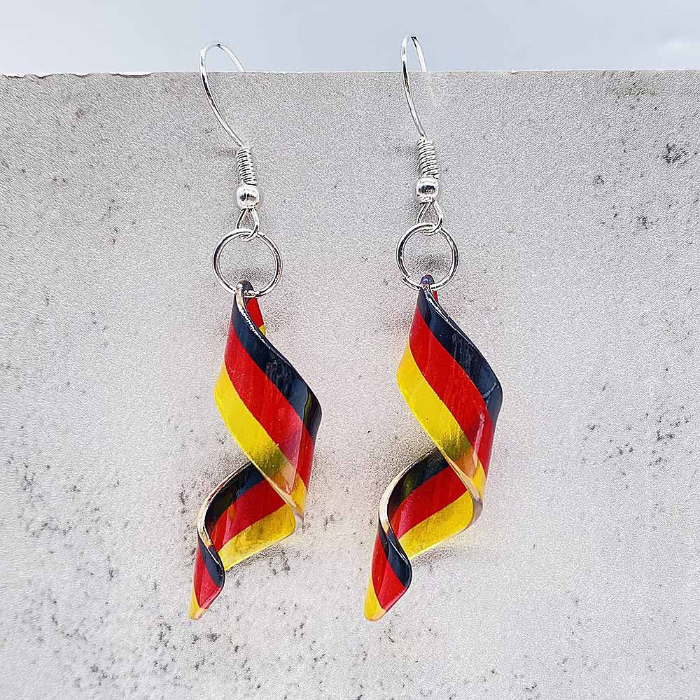 Wholesale American Independence Day Earrings Spiral Acrylic Earrings