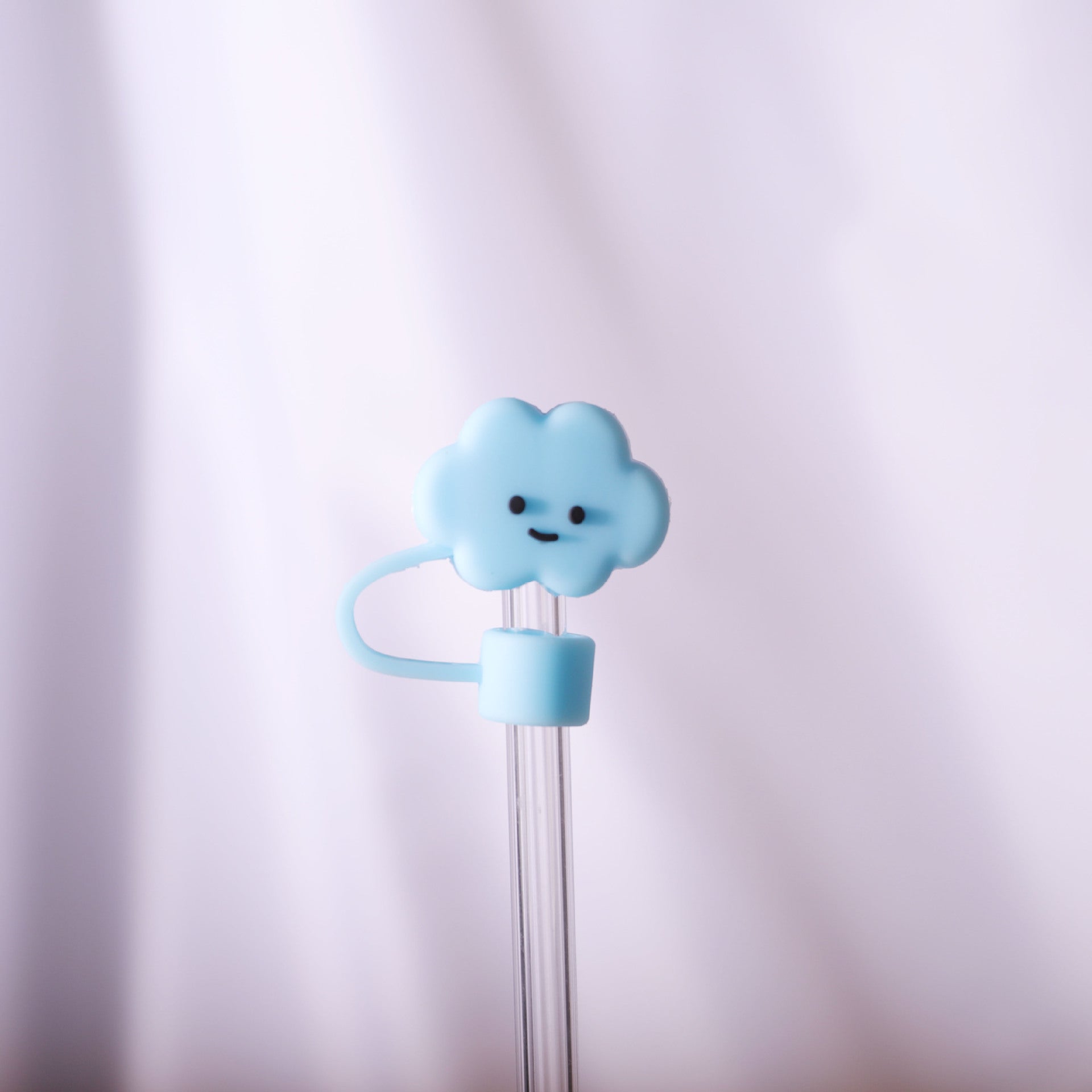 Wholesale 10pcs Cartoon cute colorful cloud dustproof straw cover