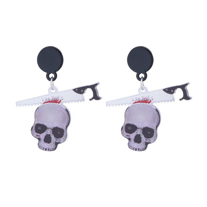 Wholesale Acrylic Horror Halloween Earrings