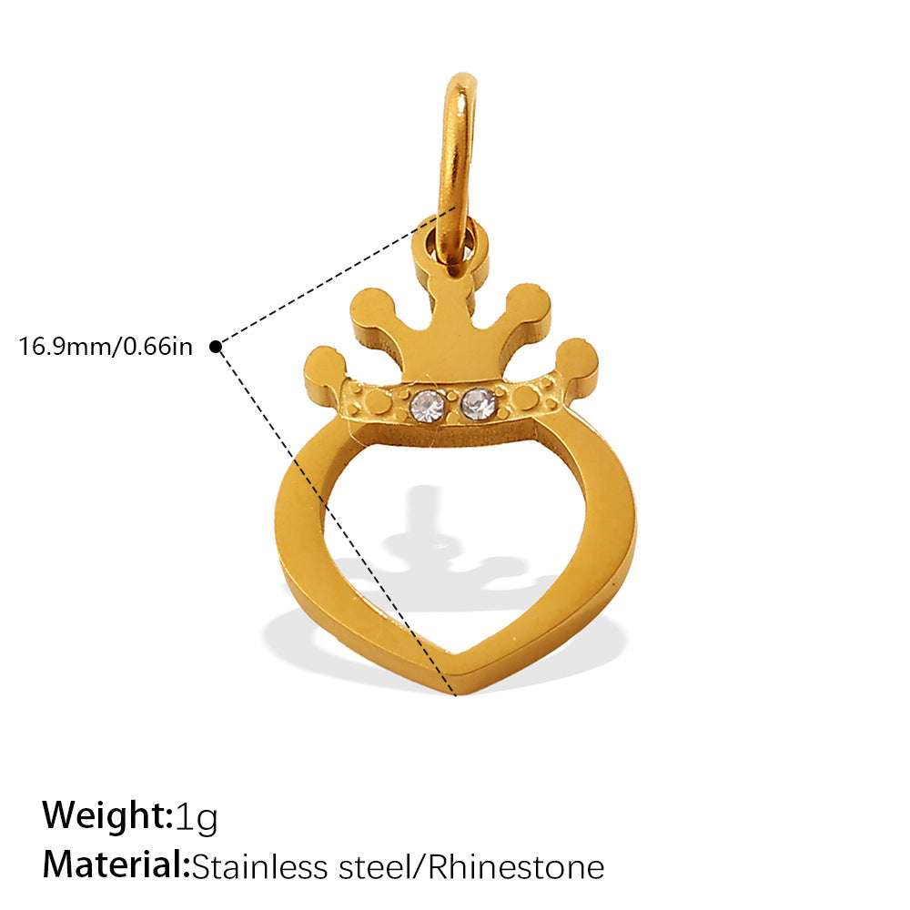 Wholesale Retro Elegant Style DIY Star and Moon Phase Diamond Charms for Jewelry