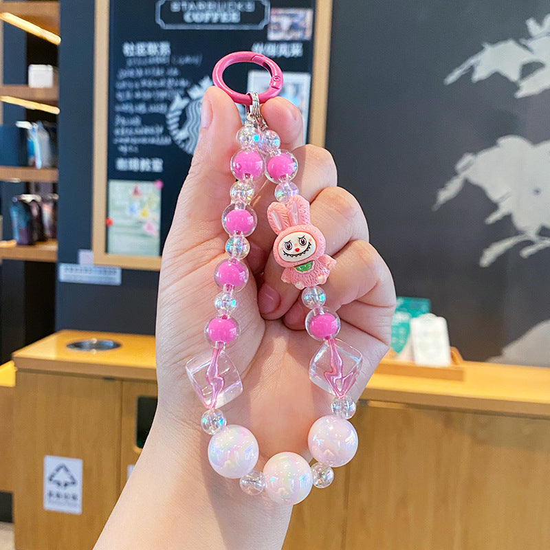 Wholesale Cute cartoon acrylic bead phone charm ACC VIP