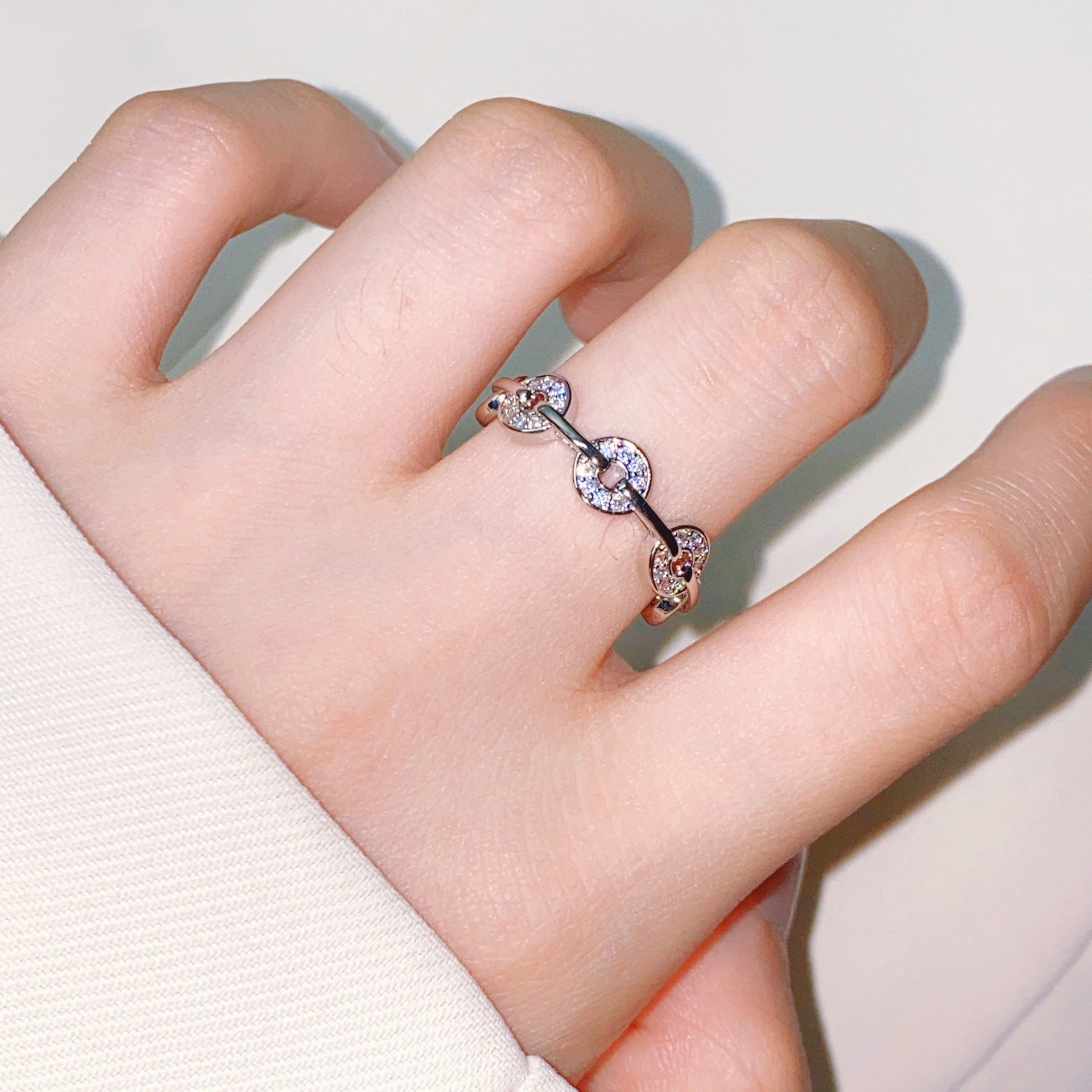 Wholesale  light luxury  adjustable opening ring