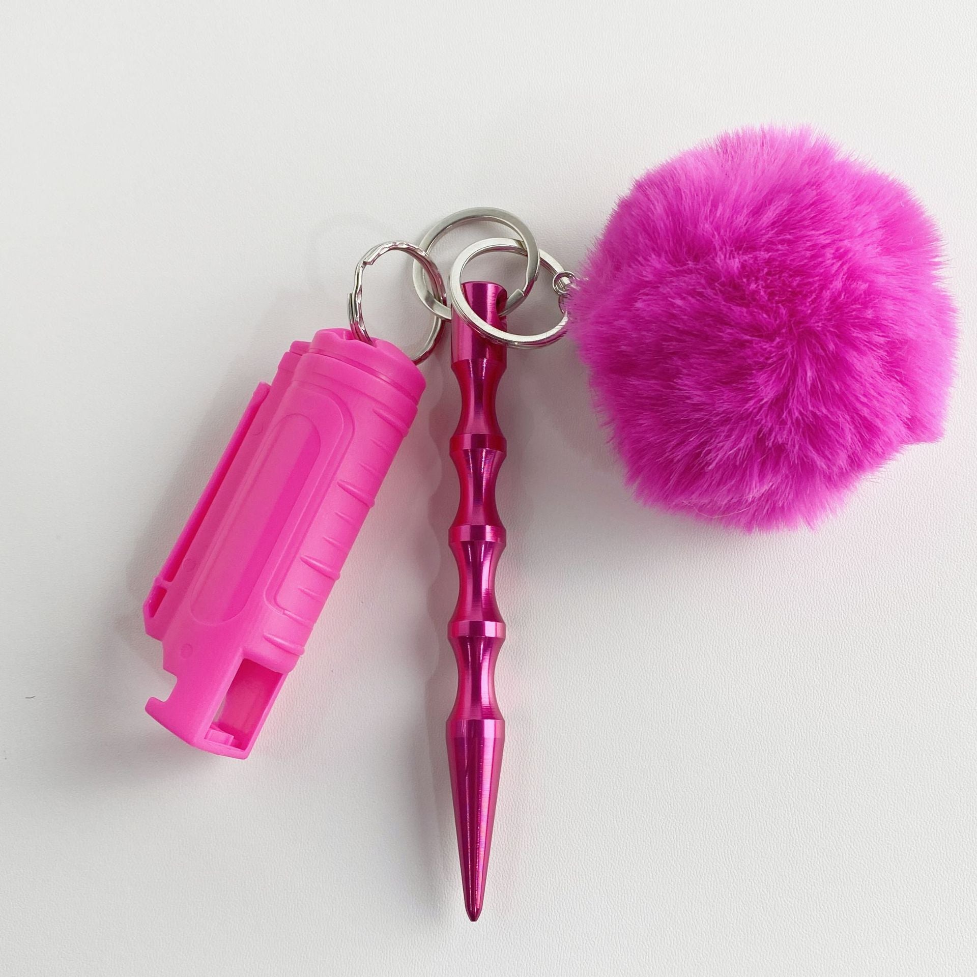Wholesale Hair Ball Bottle Metal Keychains Set ACC-KC-ZhiYa040