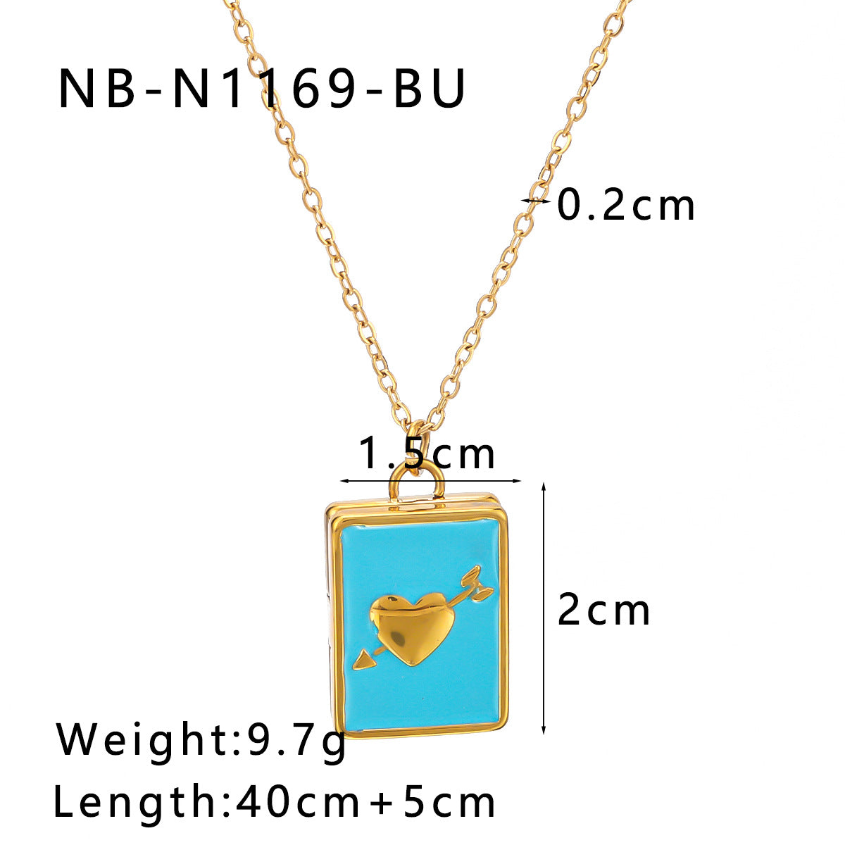 Wholesale color book titanium steel necklace love necklace