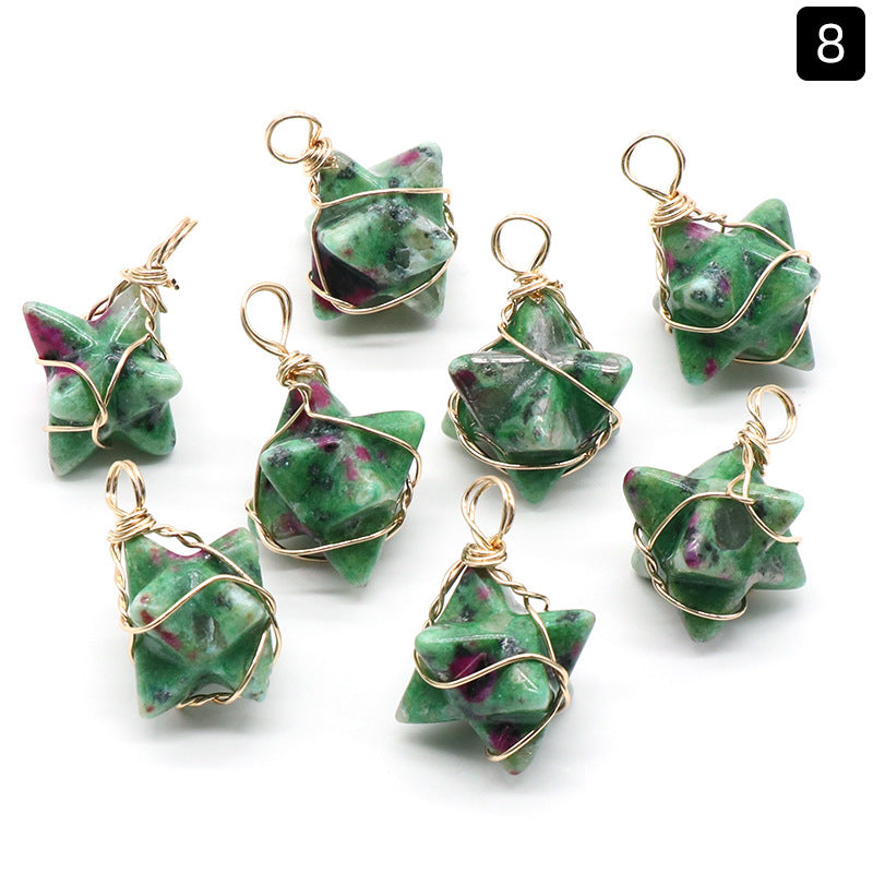 Wholesale Kapal Singh Wire Wrap Natural Crystal Pendant ACC-PT-KeSuo007