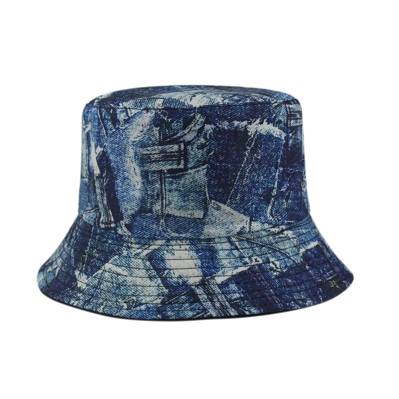 Wholesale Cowboy bucket hat print double-sided bucket hat bucket hat