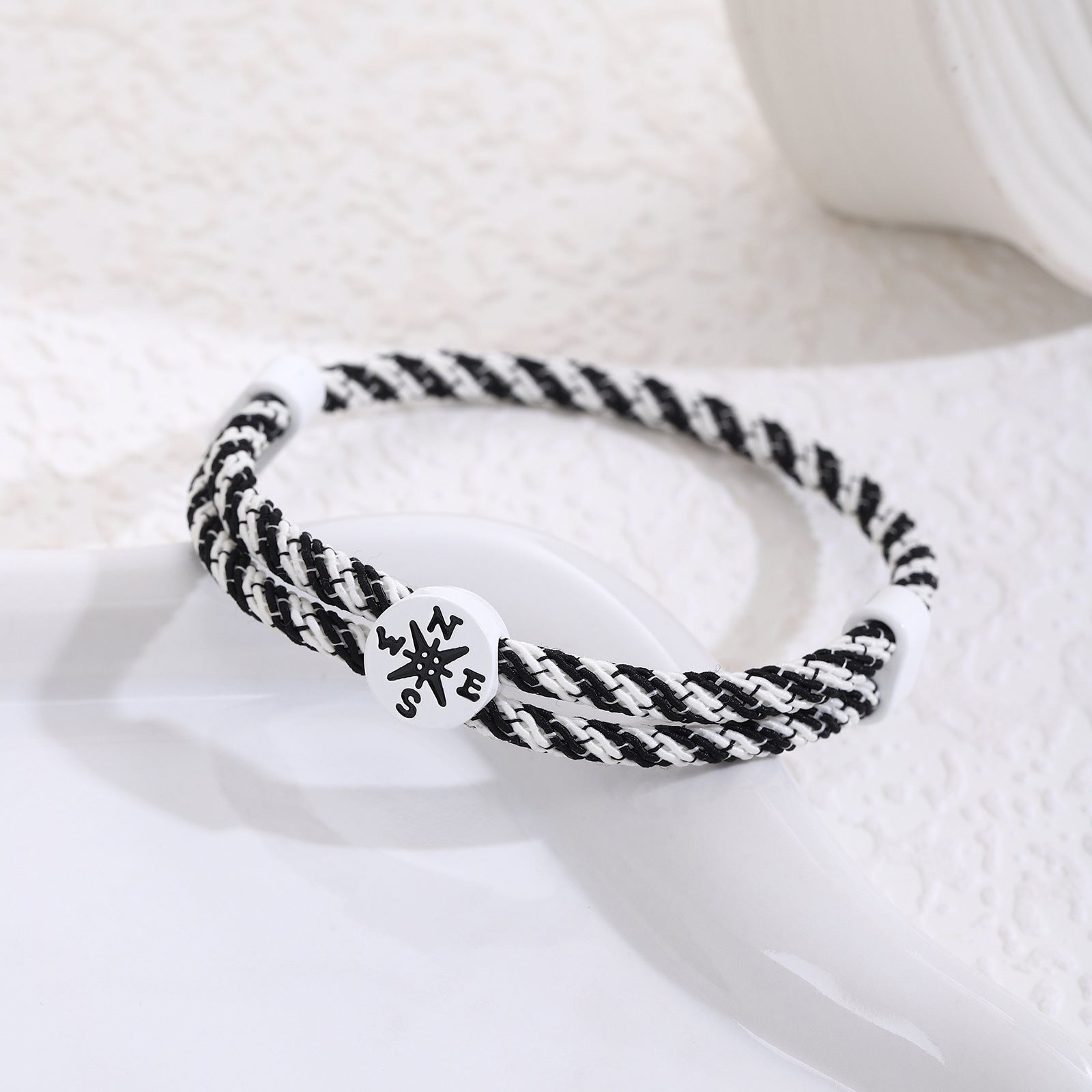 Großhandel Abschlusssaison Inspirierende Kompassgewebe Seilseilarmband