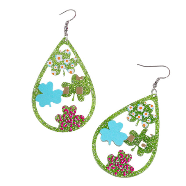 Wholesale St. Patrick's Day  Acrylic Earrings