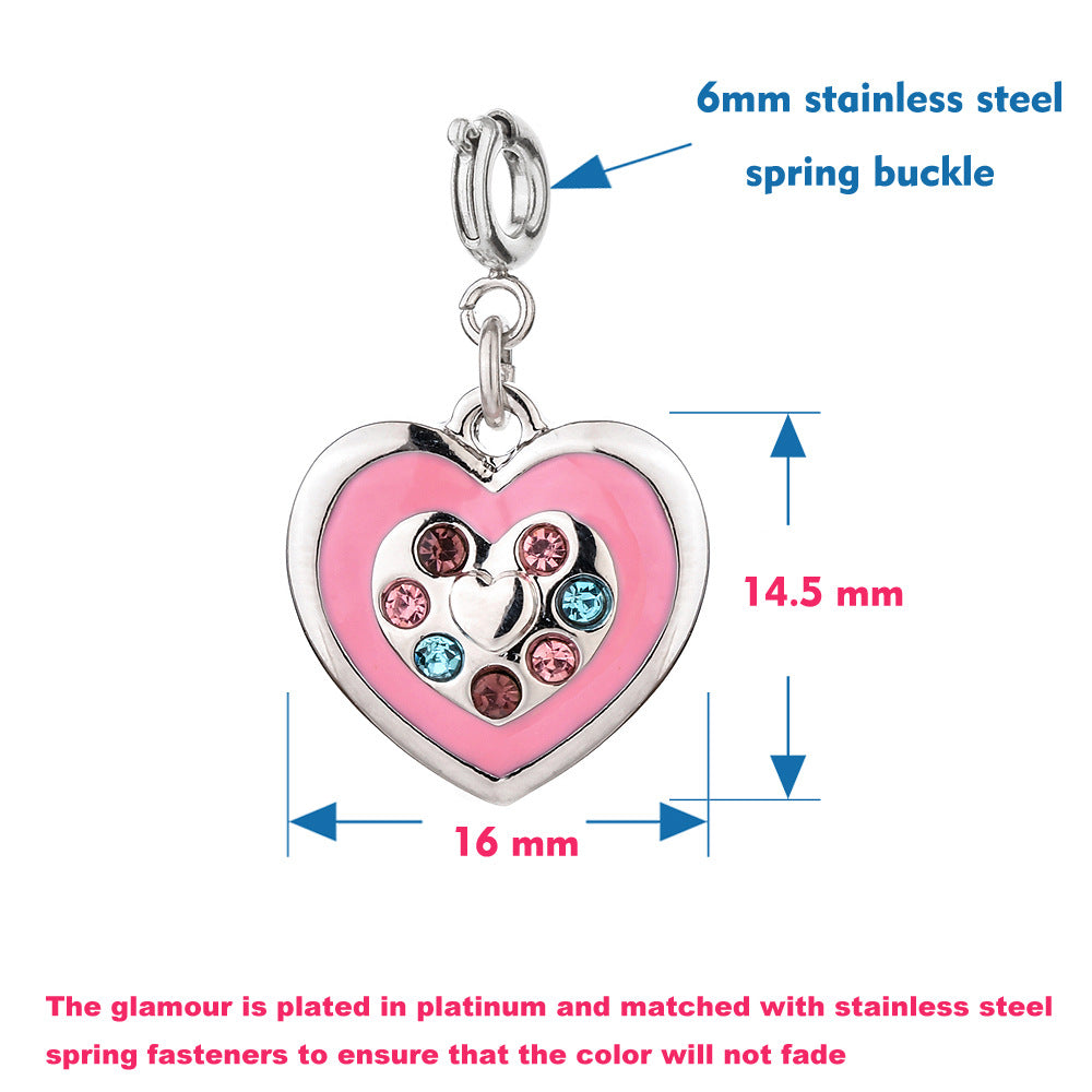 Wholesale love oil alloy spring key  Charms