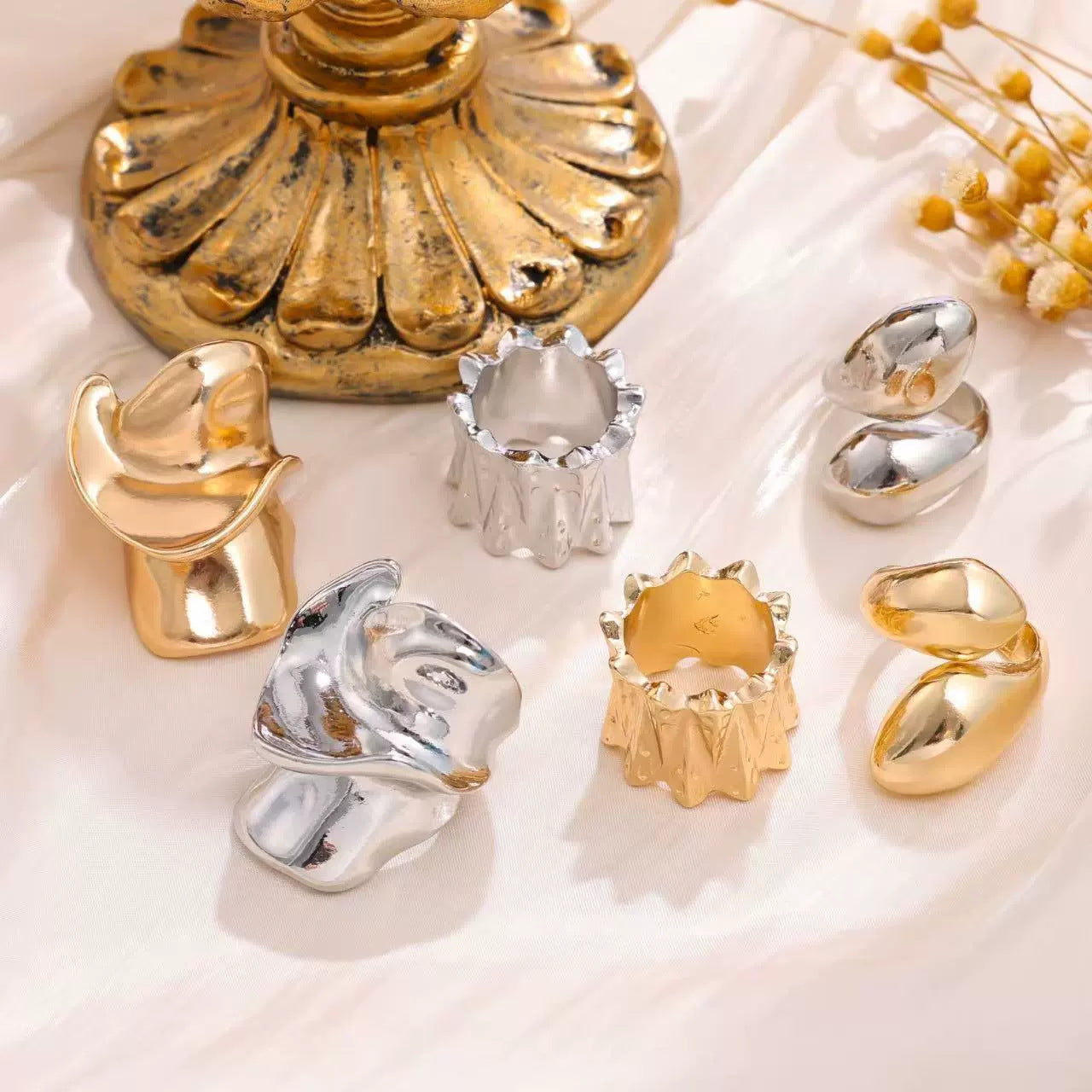 Wholesale Zinc Alloy Light luxury fashion ring