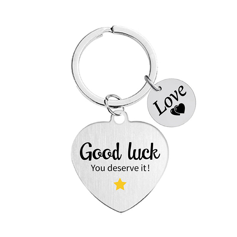 Wholesale Color Printing Family Affection Inspirational Dad Mom Sister Brother Metal Keychain Holiday Gift ACC-KC-Ganggu019