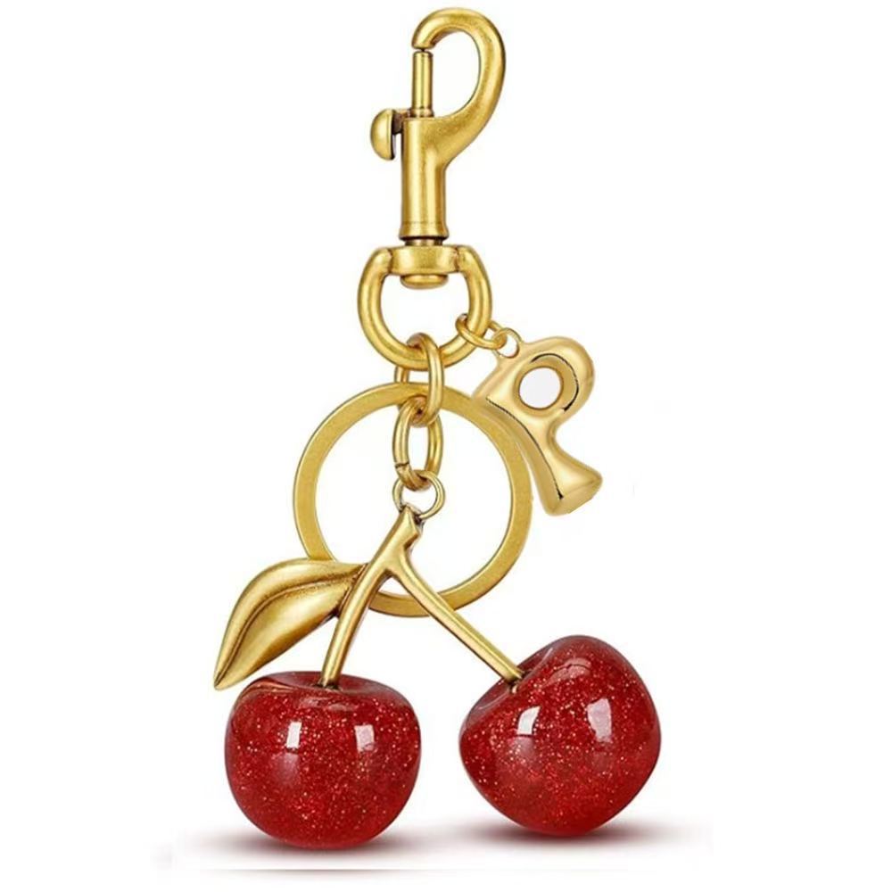 Wholesale Cherry Bag Charm Keychain Trendy Car Key Accessory Stylish Gift For Women Boutique Resale