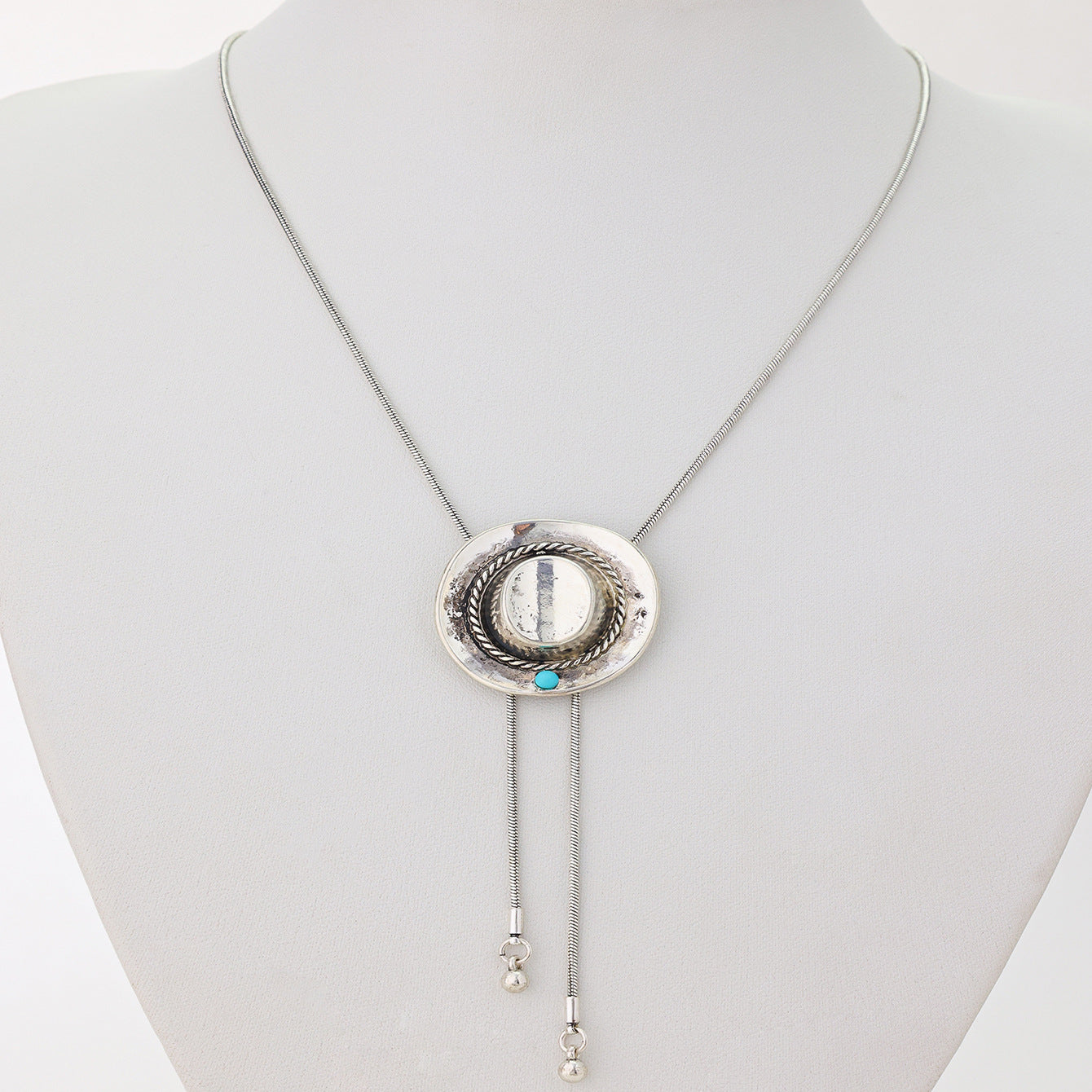 Wholesale Retro Western Cowboy Hat Pendant Layering Necklace For Women Fashion Jewelry Gift