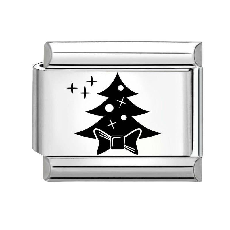 Wholesale 9mm Italian Charm Starter Bracelets DIY Christmas Stainless Steel Composable Bracelet