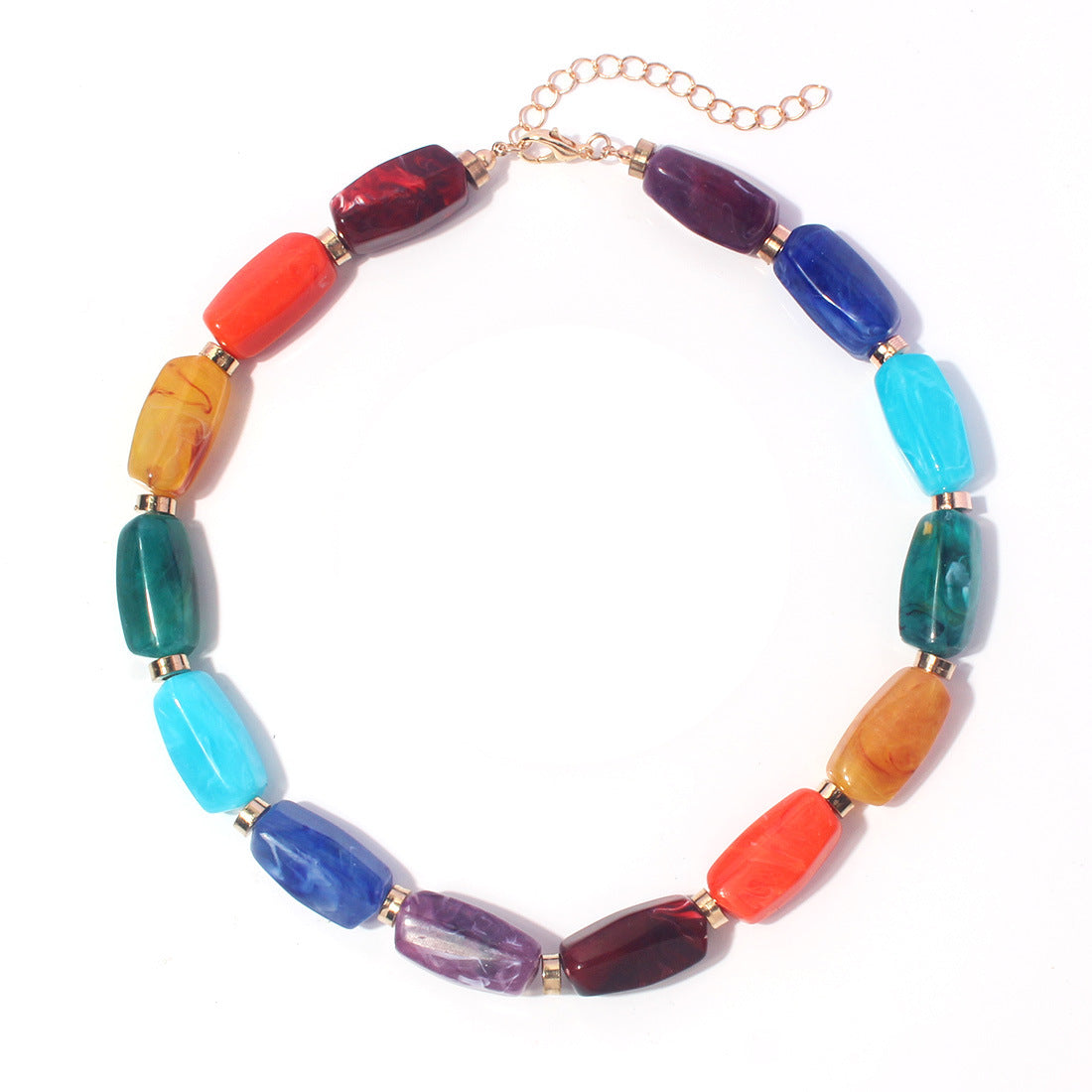 Wholesale mix color necklace creative personality clavicle chain