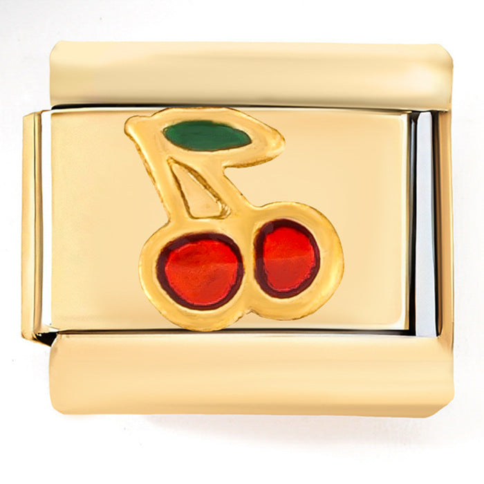 Wholesale Italian Charm Bracelet 9mm DIY Splicing Creative Pattern Stainless Steel Composable Bracelet