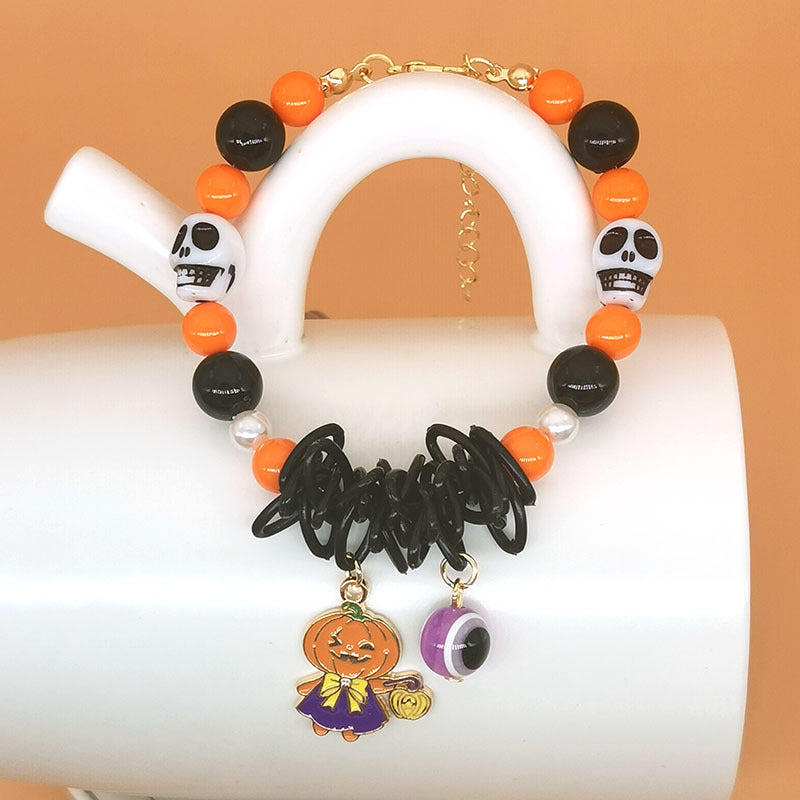 Wholesale Halloween Pumpkin Ghost Cat Zombie Skull Bracelet ACC-BT-Haol004