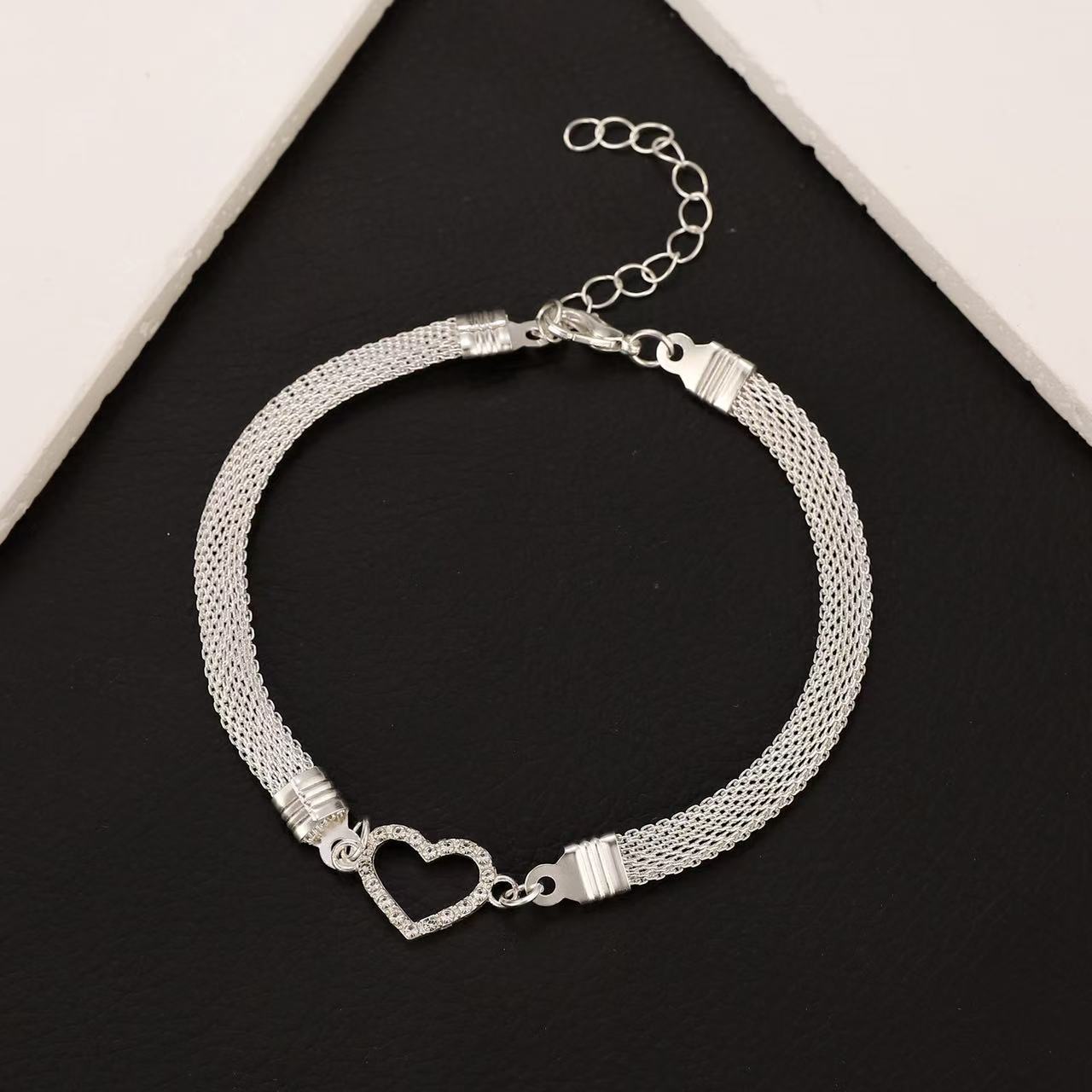 Wholesale Women S Alloy Rhinestone Anklet Set With Ocean Style Butterfly Heart Infinity Symbol Stackable Boutique Gift