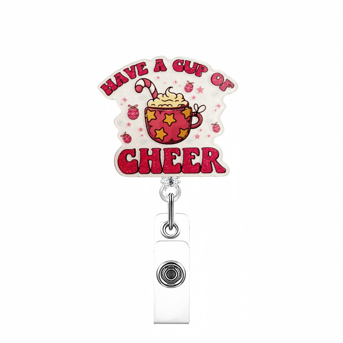Wholesale Christmas rotating back  Badge Reels