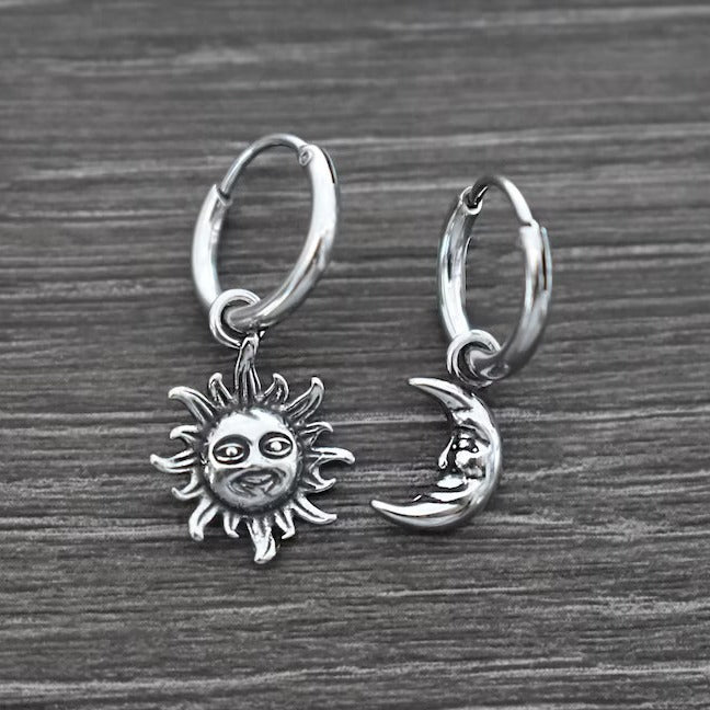 Wholesale  Sun Moon Pendant Earrings