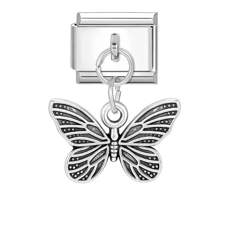 Wholesale Italian Charm Bracelet 9mm DIY Splicing Animal Series Stainless Steel Composable Bracelet