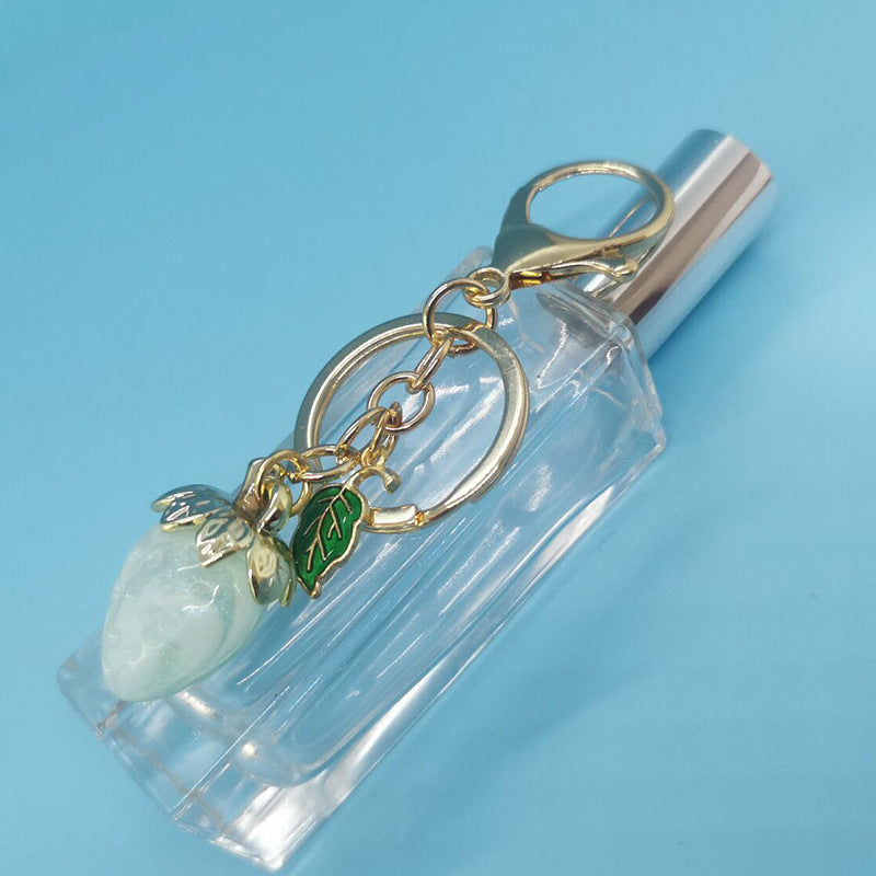 Wholesale Strawberry Alloy Leather Keychains ACC-KC-MeiXin018