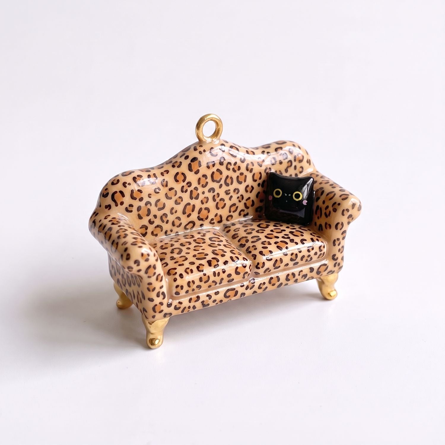 Wholesale Retro Animal Print Miniature Furniture Charms Copper DIY Pendant Necklace Accessory Bag Charm Craft Supply