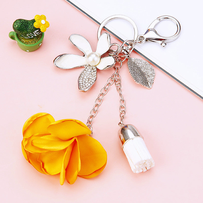 Wholesale Flower Zinc Alloy Keychain ACC-KC-RuiYuan001