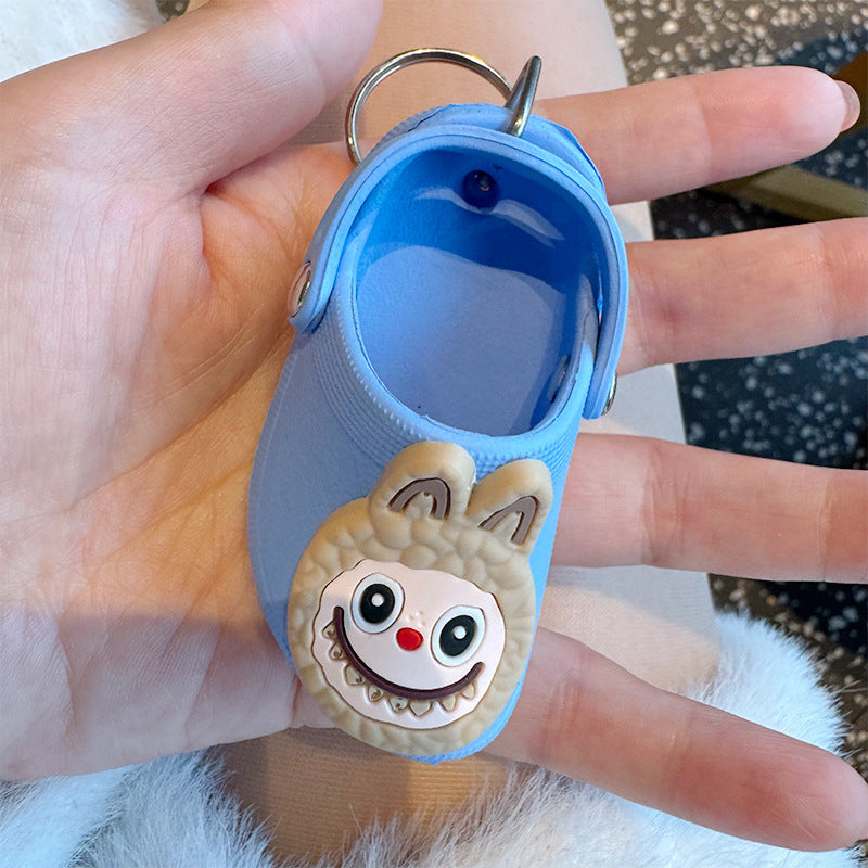 Wholesale Cartoon Cute Mini Slippers Cave Shoes Car Keychains
