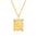 Wholesale letter necklace creative square stainless steel necklace