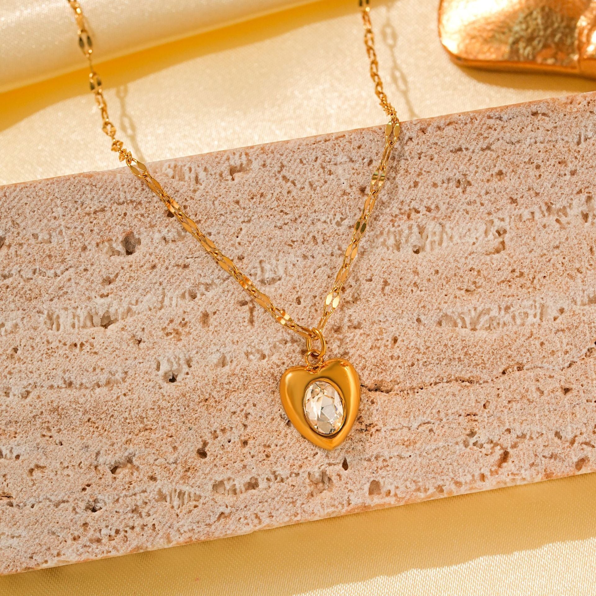 Wholesale Titanium Steel Retro Hip-hop Blue Devil's Eye Bow Love Pendant Evil Eye Necklace